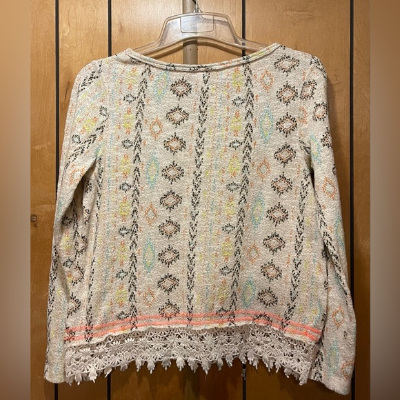 Xhiliration Aztec Crop sweater Top - - Medium - Picture 3 of 4